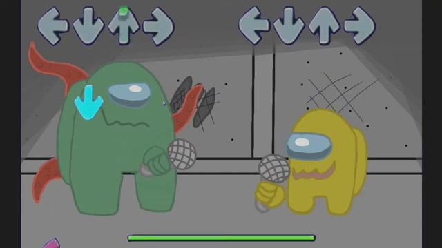 Among us animation fnf strong green imposter vs mini yellow!!!🤯lol смотреть онлайн