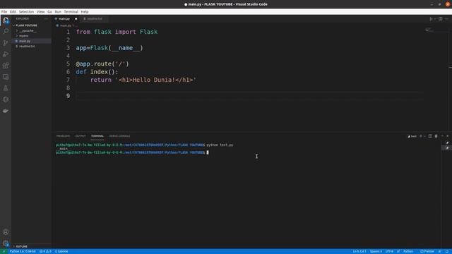 Belajar Flask Python #2 | Coding Sederhana | Belajar Bahasa Python | Membuat Website Dengan Python смотреть онлайн