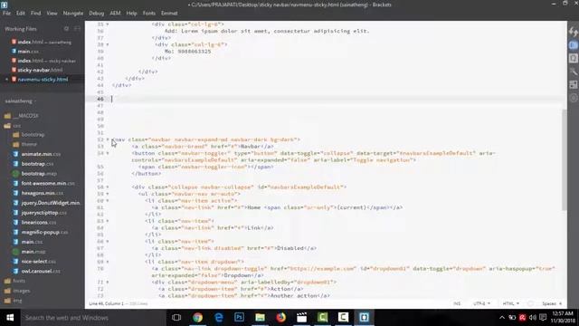 How To Create Sticky Navbar in bootstrap4 смотреть онлайн