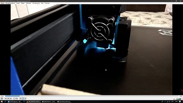 Печать на 3D принтере. Настройка зазора между столом и соплом... смотреть онлайн