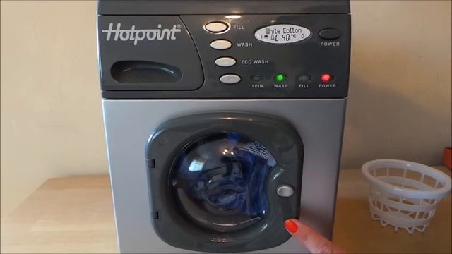 Wash Day With The Toy Hotpoint Washing Machine