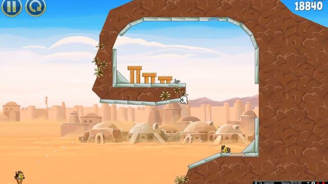 Играем в смешную игру ''Angry Birds Star Wars'' смотреть онлайн
