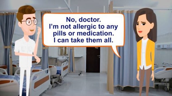 At the Hospital Conversation Practice (Illness and diseases) Improve Speaking Skills