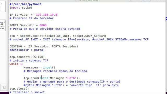 Comunicação em rede com Python 3 socket TCP смотреть онлайн