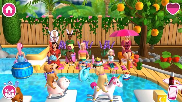 Barbie Dreamhouse Adventures - Barbie House Fruit Party - Simulation Game - P4 смотреть онлайн
