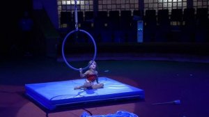 Хлызова Аня. Воздушная гимнастика на кольце,7 лет. моё сердце океан