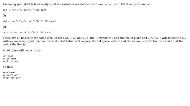 Unix & Linux: How to use strings in a file as a variable? (4 Solutions!!) смотреть онлайн