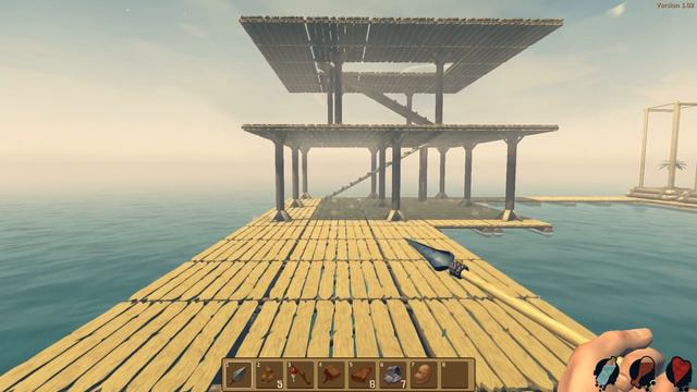 ПЛОТ ЕЩЁ ПЛЫВЁТ! СПАСИТЕ ДОМ ОТ АКУЛЫ!!! RAFT #2 смотреть онлайн