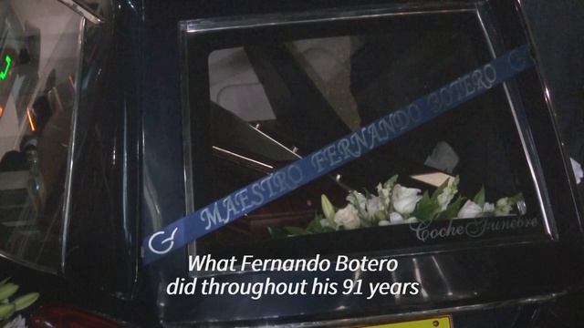 Body of Colombian artist Botero arrives in Bogota | AFP смотреть онлайн