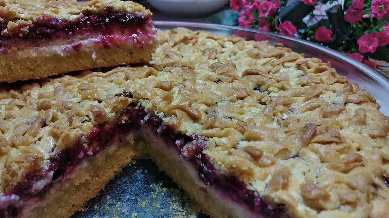 ВКУСНЕЙШИЙ песочный ПИРОГ с ТВОРОГОМ и ВАРЕНЬЕМ. смотреть онлайн