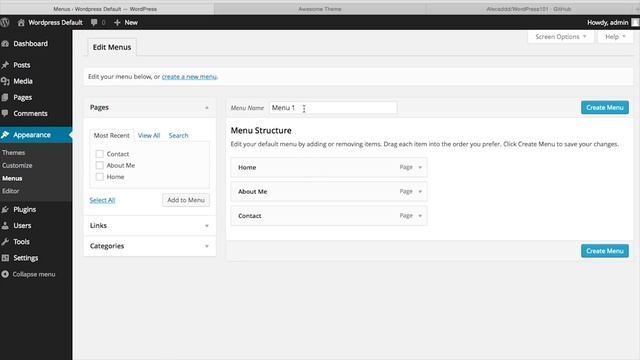 WordPress 101 - Part 3: How to create custom menus смотреть онлайн