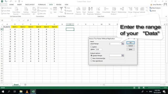 Solving Cronbach's Alpha in Excel смотреть онлайн