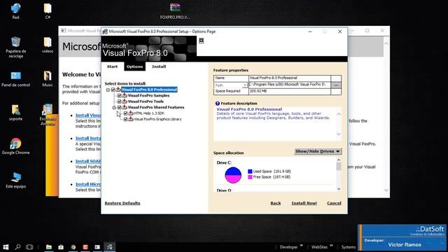 .:. Instalación de Microsoft Visual FoxPro 8.0 Profesional [Español] .:. смотреть онлайн