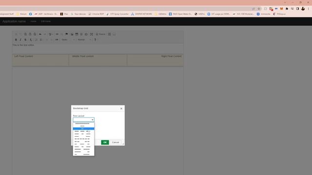 CKEditor 4.18 Carousel and Bootstrap Grid Row Plugin Demo смотреть онлайн
