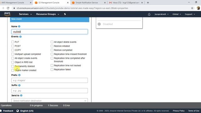 Get SNS Notofication on S3 File Upload | Step by Step Guide | AWS SNS Tutorials смотреть онлайн