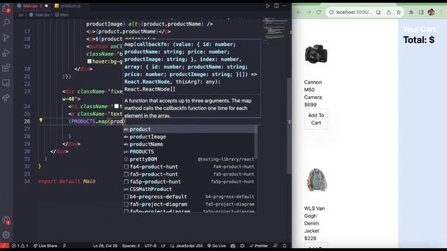 React Shopping Cart for Beginners - Tailwind Css смотреть онлайн