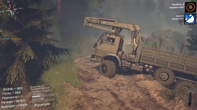 Spintires - Карта "BlackWater Canyons" смотреть онлайн
