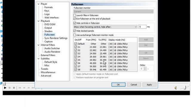MPC-HC Best Settings On Windows 10