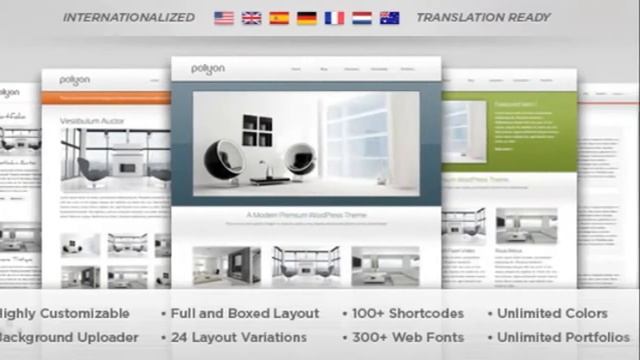 Polyon - Futuristic WordPress Theme смотреть онлайн