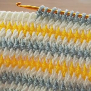 Очень простой узор крючком для тунисского крючком - Вязание тунисским крючком