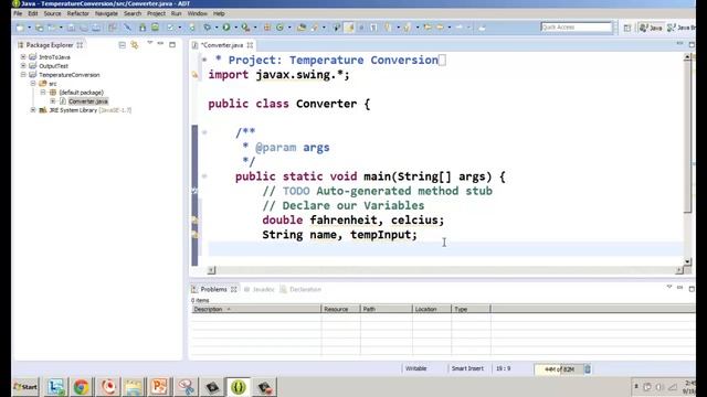 Basic Java Temperature Converter Part 1 смотреть онлайн