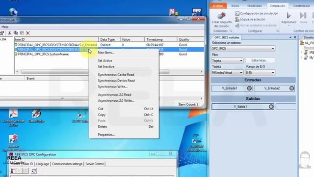 RobotStudio: Comunicación con WinCC Flexible mediante OPC Server смотреть онлайн