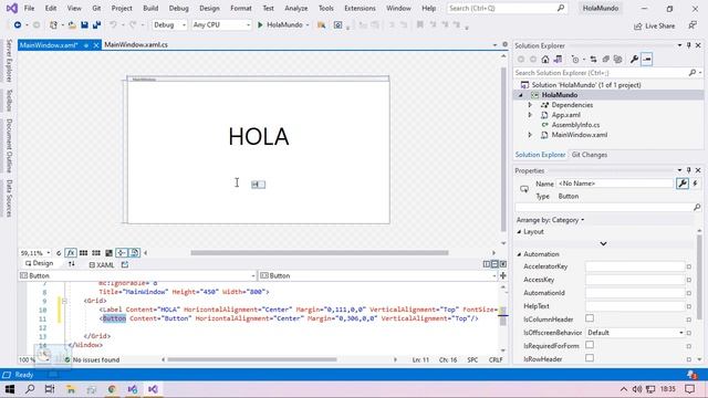 NET C# Windows Presentation Foundation | Hola Mundo смотреть онлайн
