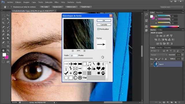 02 Aprende Filtros Con Photoshop: Desenfoque De Forma