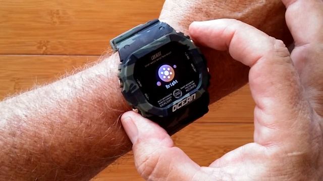 LOKMAT OCEAN IP68 Waterproof Blood Pressure Ruggedized Smartwatch: Quick Overview смотреть онлайн