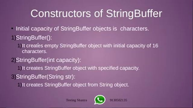 String StringBuffer StringBuilder-Part 2- By Avinash Pingale смотреть онлайн