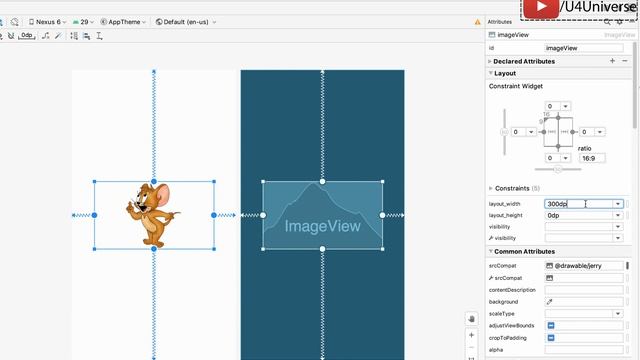 Android ConstraintLayout-6 | Using Aspect Ratio Constraint | U4Universe смотреть онлайн