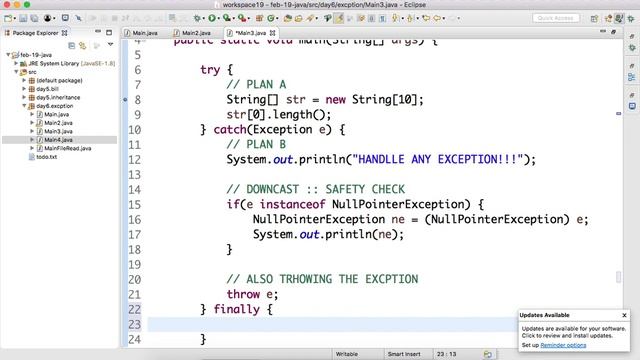 Day-6 Adding #finally block while handling/catching Exception. смотреть онлайн
