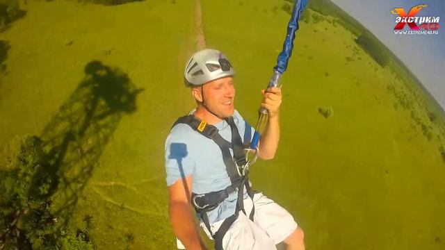 Прыжок с веревкой 65м. в Калуге(RJ) - Зотов Дмитрий смотреть онлайн