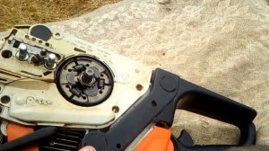 ЗАМЕНА ЗВЕЗДОЧКИ НА БЕНЗОПИЛЕ stihl ms 180