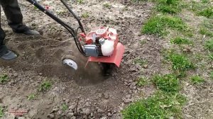 МИНИ МОТОБЛОК В РАБОТЕ (МОТОТЯПКА ,МОТОКУЛЬТИВАТОР)