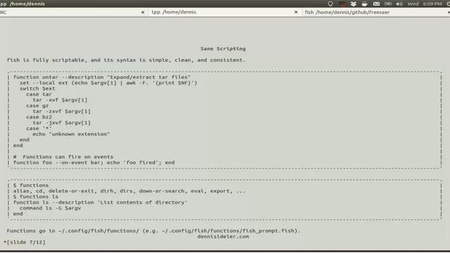 fish - Friendly Interactive Shell смотреть онлайн