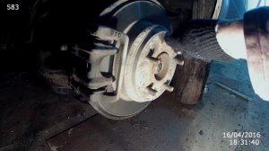 Люфт подшипника задней ступицы StepWGN часть 2