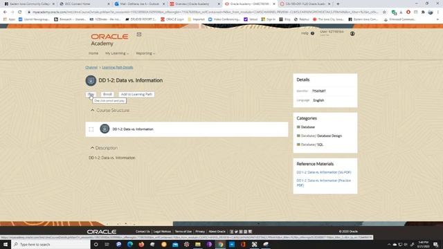 CIS 185 Oracle Database Design Welcome смотреть онлайн