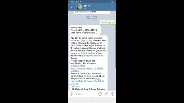 CARA MELIHAT ID TELEGRAM SENDIRI - ID Telegram yang Mana? смотреть онлайн