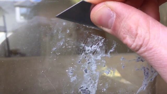 How to remove concrete from a window / glass смотреть онлайн