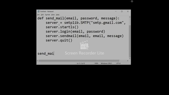 send mail using python program смотреть онлайн