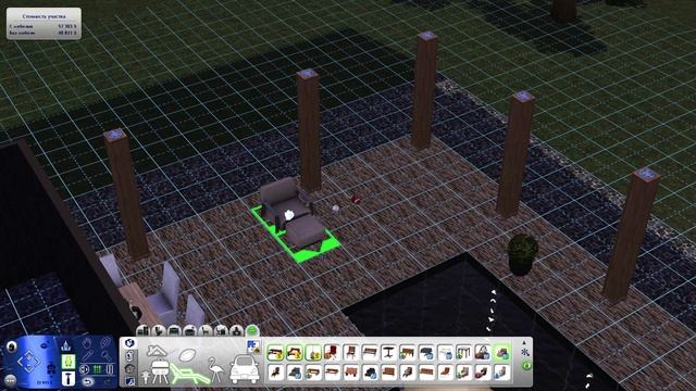 Лесной современный домик с гаражом/ The sims 3/ Speed building смотреть онлайн