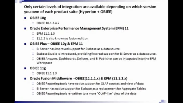 OBIEE Versions and Related Integration: Performance Architects How To смотреть онлайн
