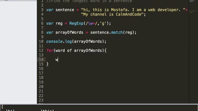 Learn Javascript | Interview Question - Longest Word in a Sentence смотреть онлайн