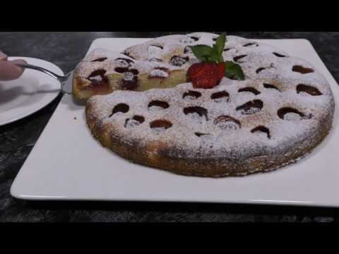 КЛУБНИЧНЫЙ ПИРОГ НА КЕФИРЕ - я просто перемешала и залила