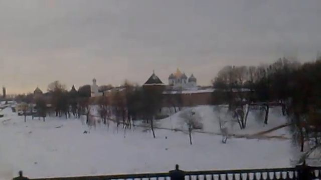 Novgorod Новгород р.Волхов и Кремль смотреть онлайн
