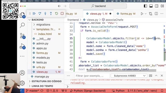 Programando em Python - construindo um frontend no Django 4.2 - AO VIVO - LIVE CODING смотреть онлайн