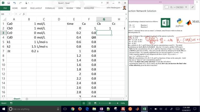 Solve Complex Differential Equations with Excel смотреть онлайн