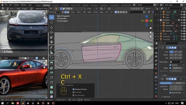 Part 9# How to Make a Ferrari Roma 3D in Blender смотреть онлайн
