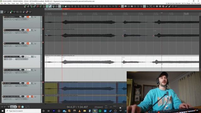 REAPER BASICS: Vocal Editing, how to time align vocals using stretch markers смотреть онлайн